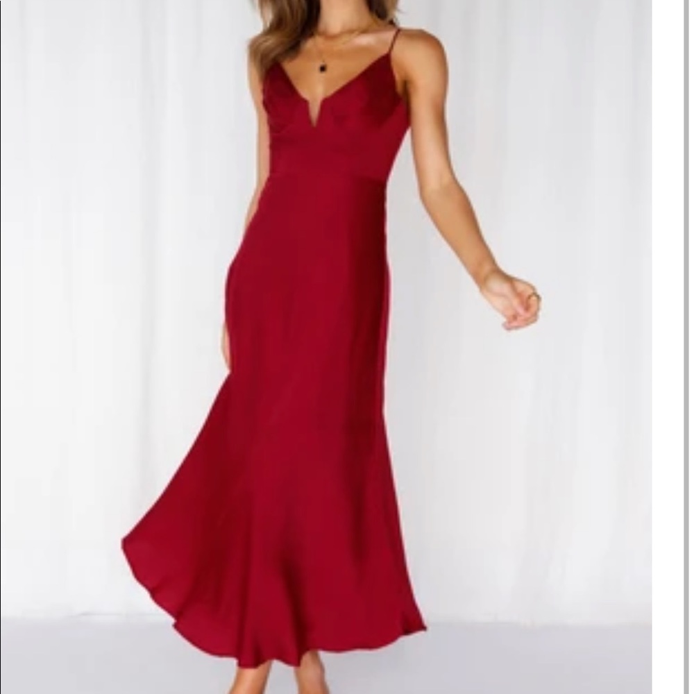 Hello Molly red midi dress